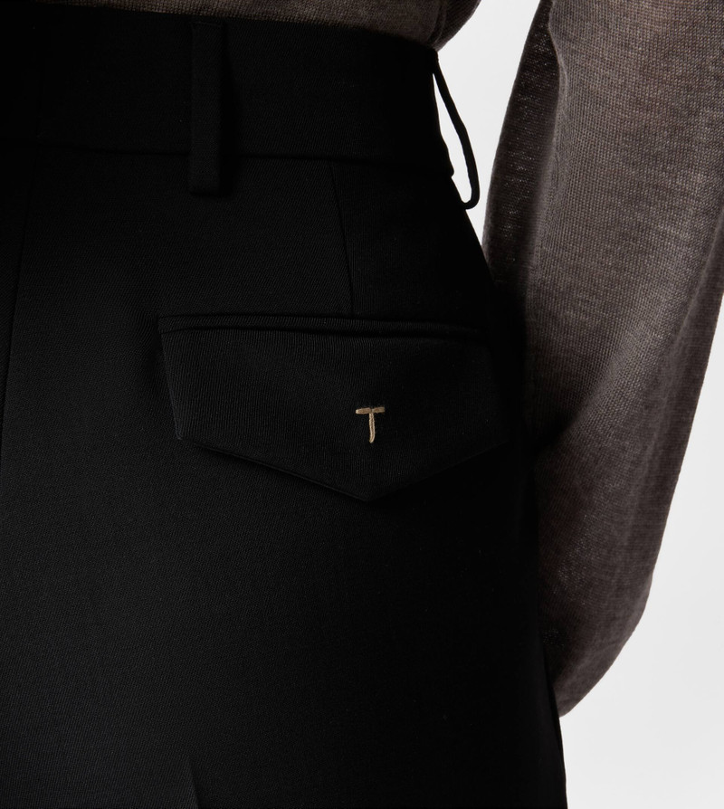 PANTS IN WOOL - BLACK 5