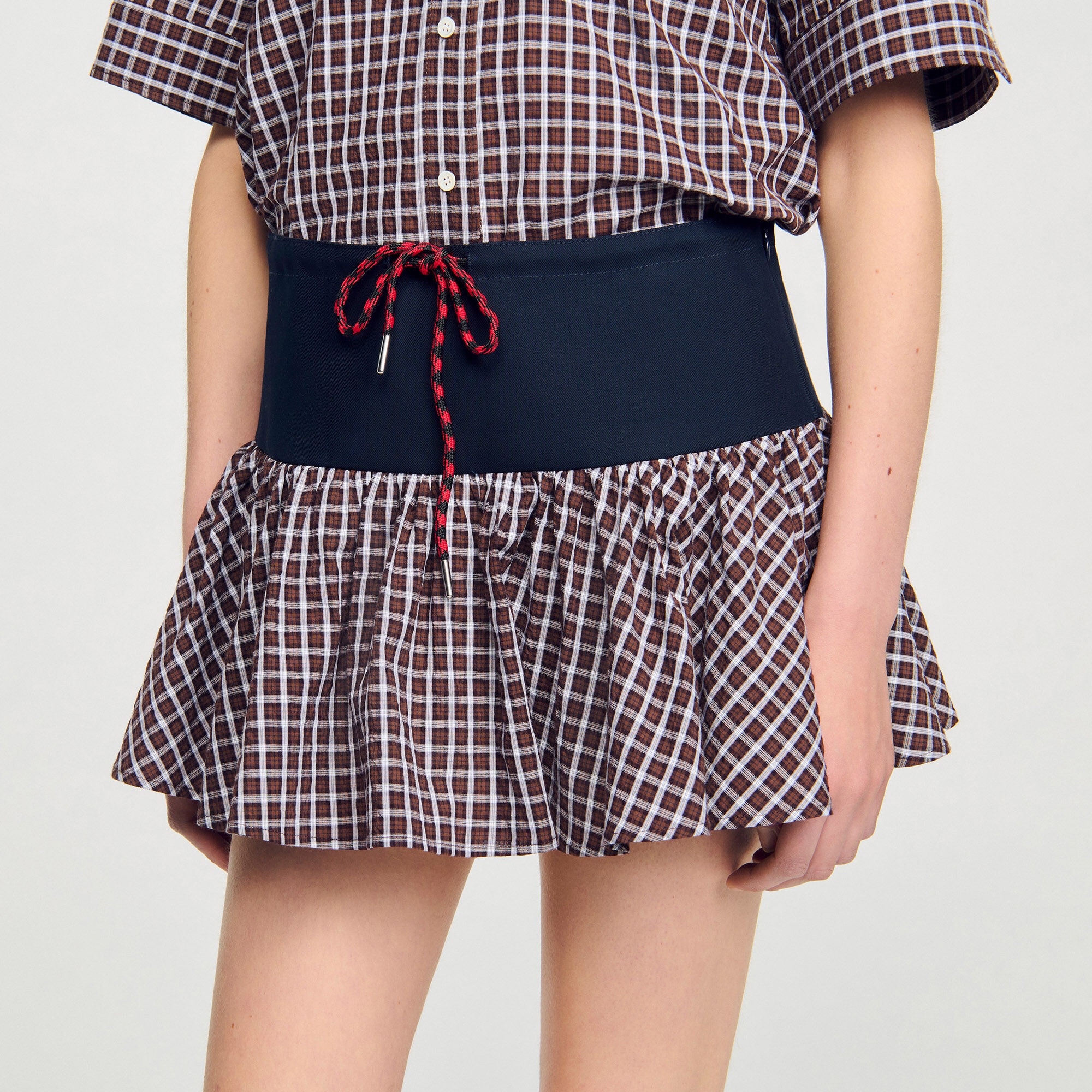 CHECKED SKORT - 3