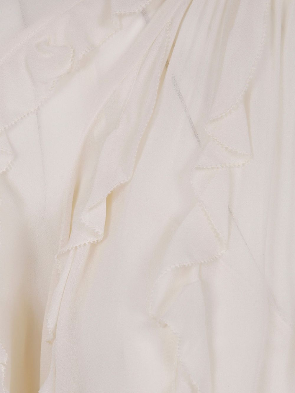 ruffled high-neck blouse - 3