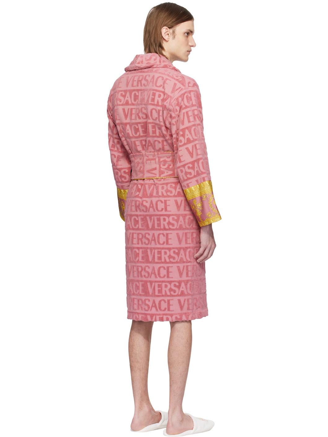Pink 'I Heart Baroque' Bathrobe - 3