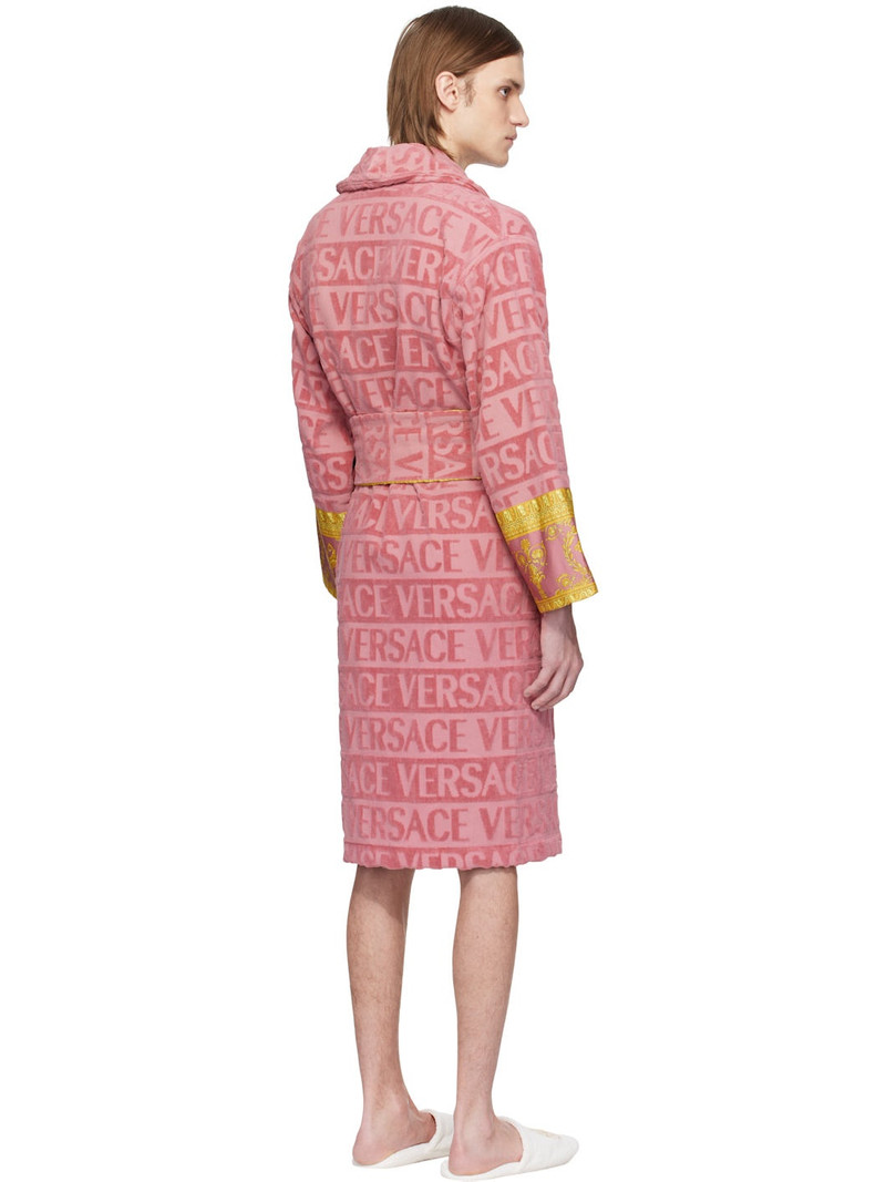 Pink 'I Heart Baroque' Bathrobe 3