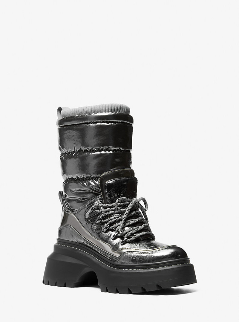 Shiloh Metallic Mixed-Media Boot 1