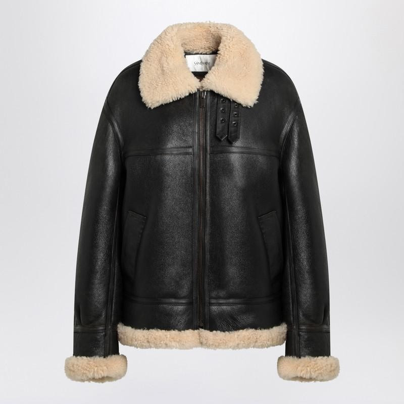 Saint Laurent And Shearling Jacket 1