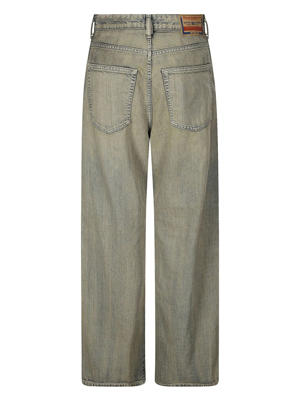 whiskering-effect jeans - 2