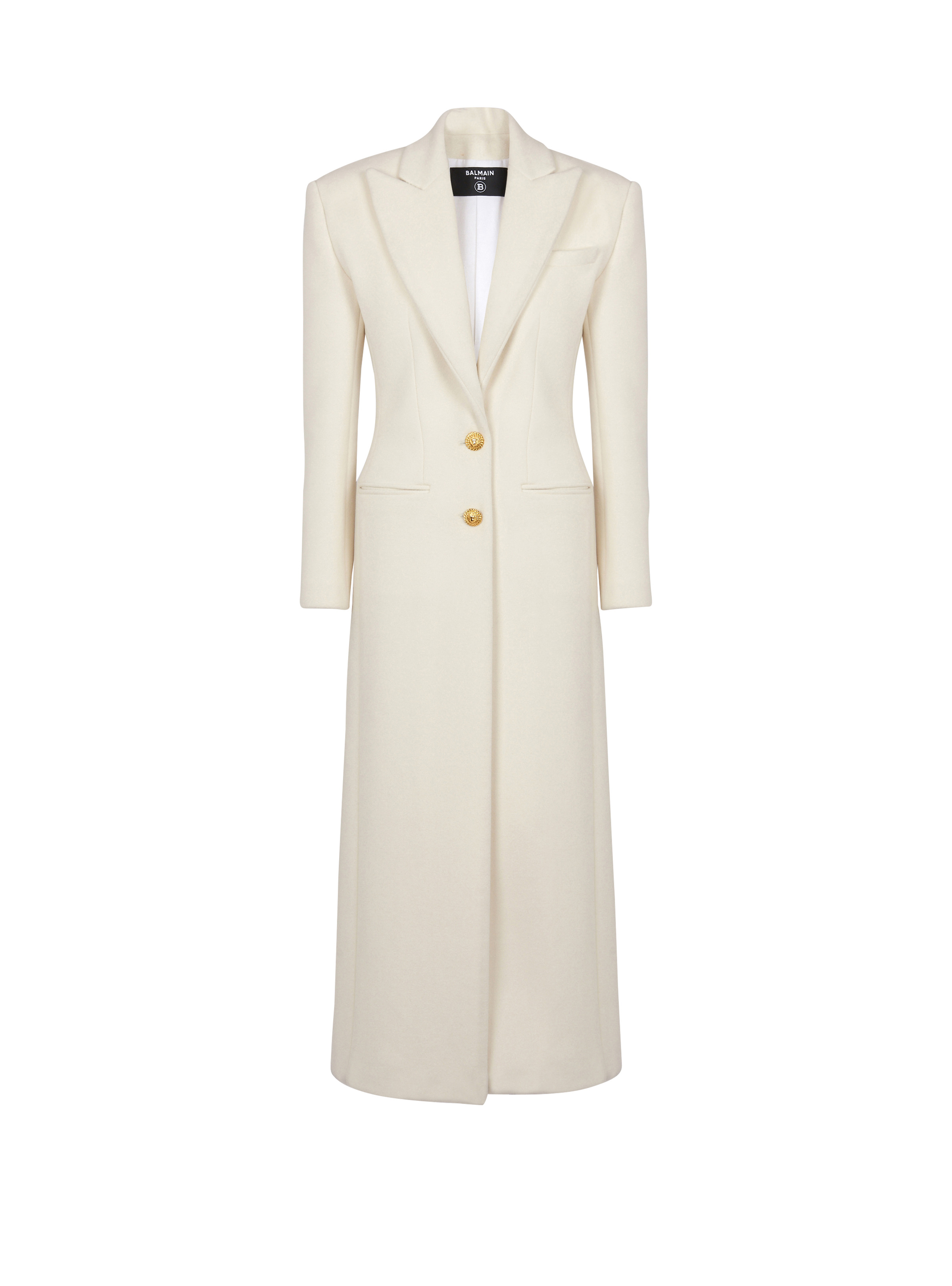 Long wool and cashmere coat - 1