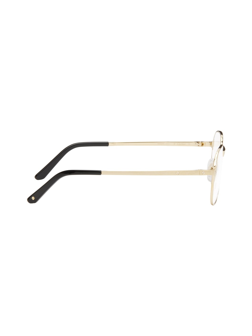 Gold Square Glasses - 2