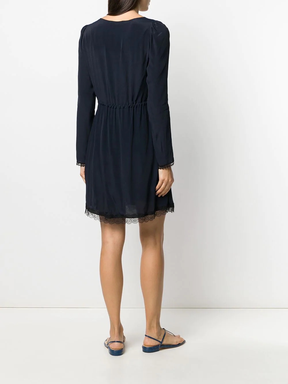 long-sleeve shift dress - 4