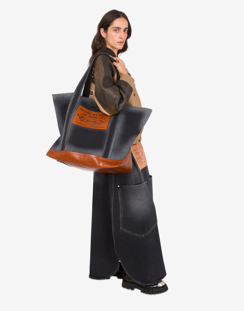 DENIM MAXI TOTE 4