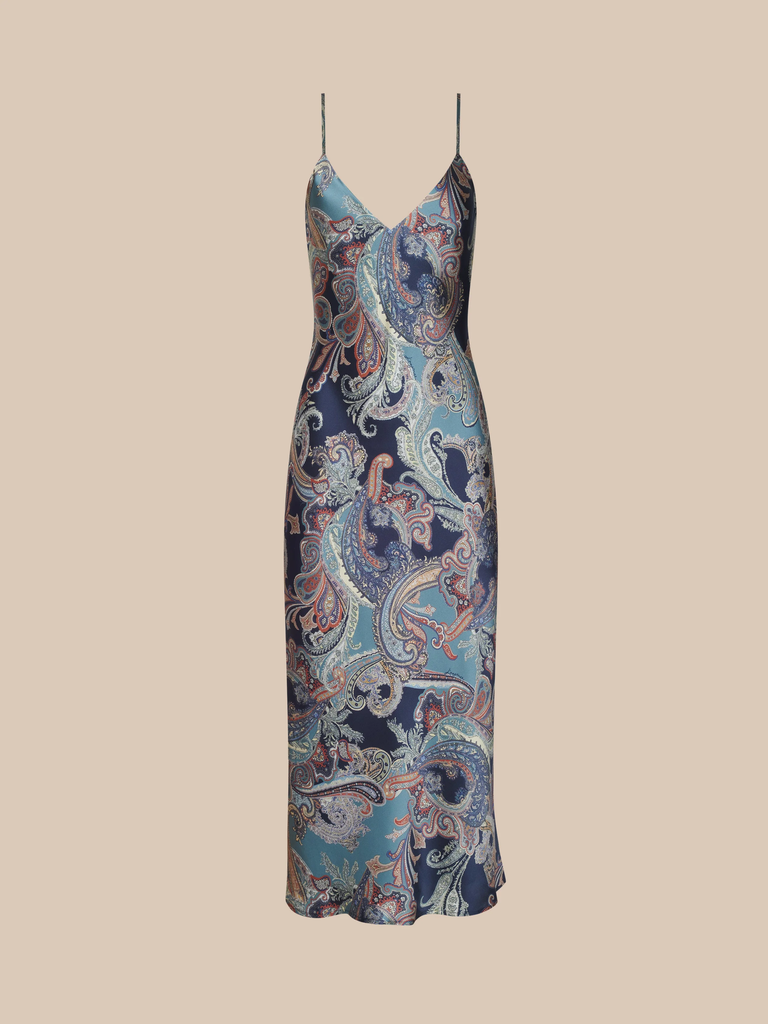 Seridie Silk Slip Dress - 1