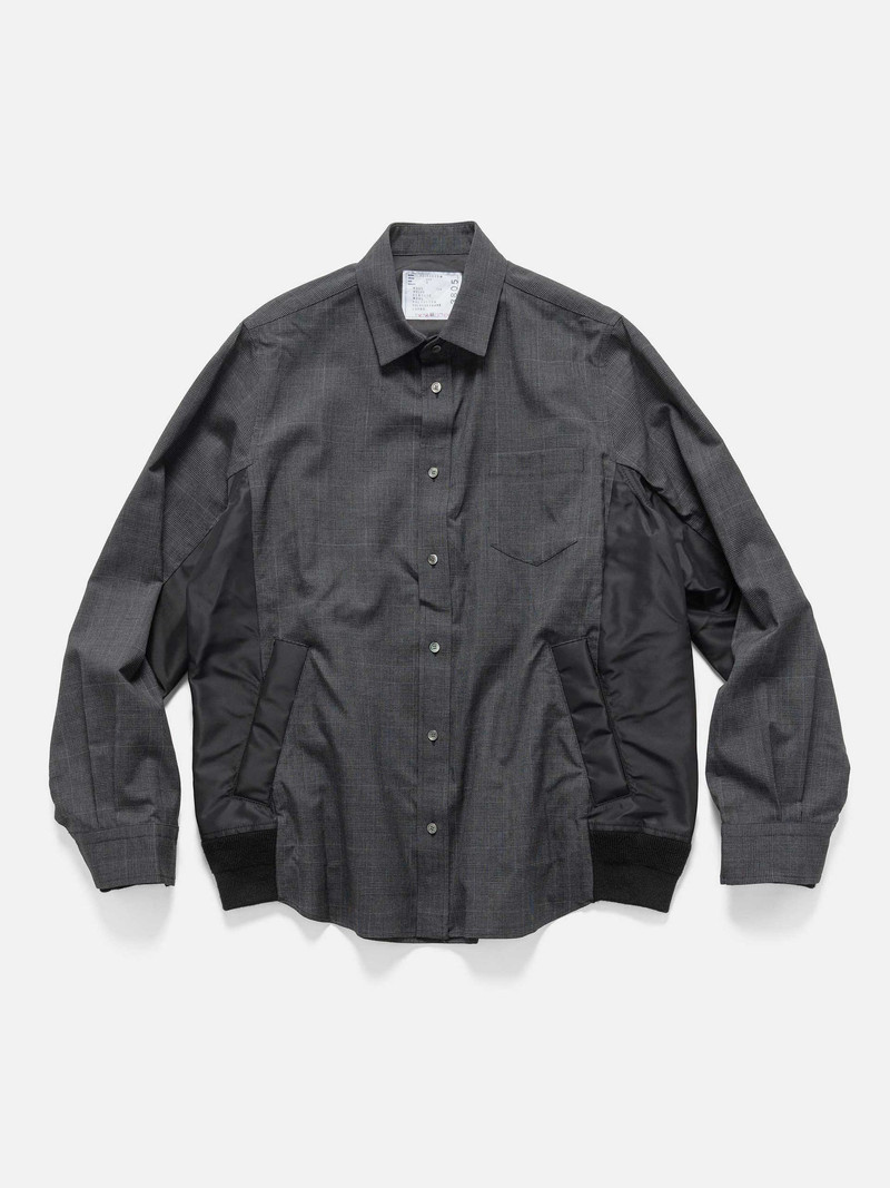 Glen Check Shirt Gray 1