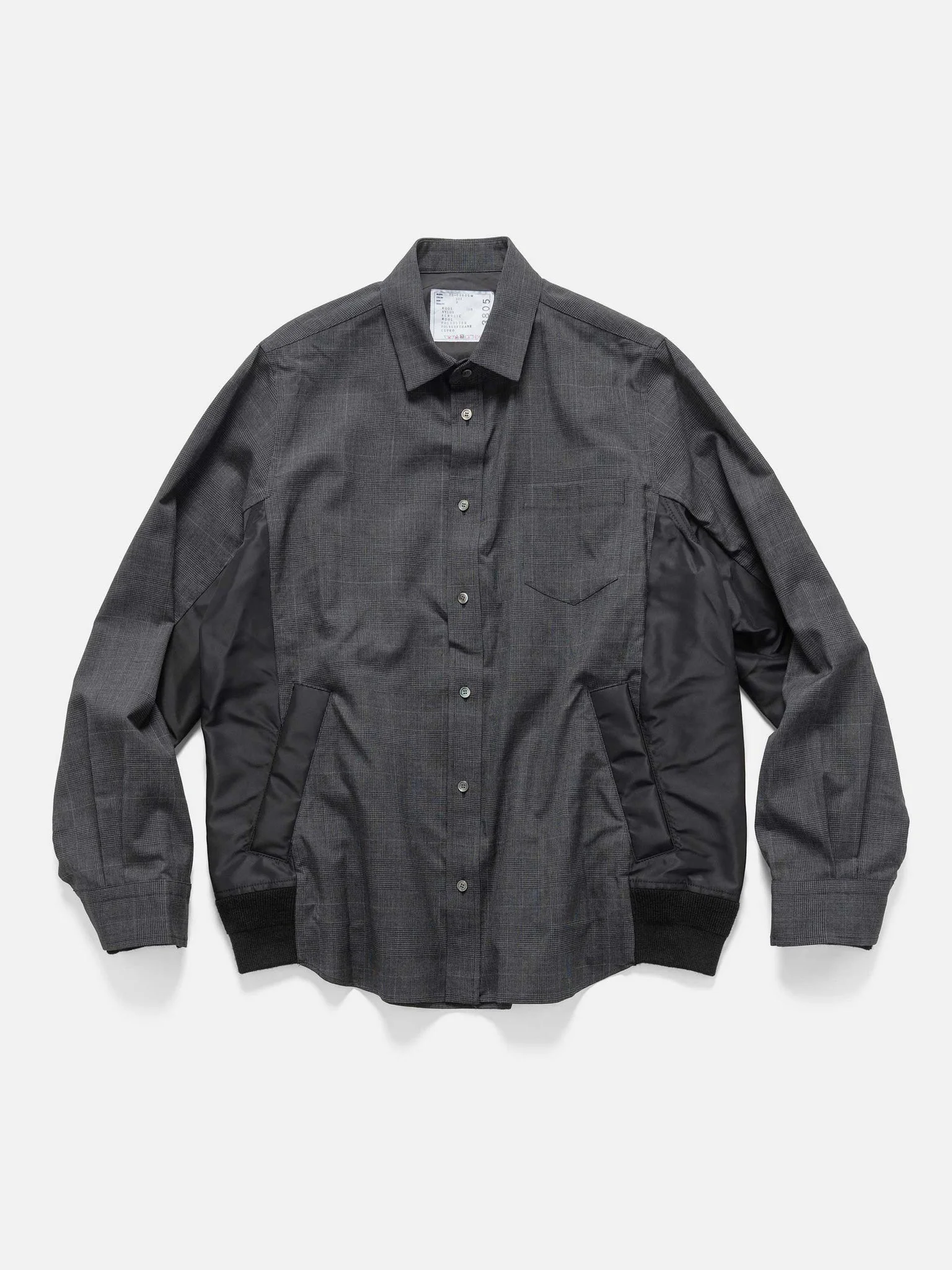 Glen Check Shirt Gray - 1