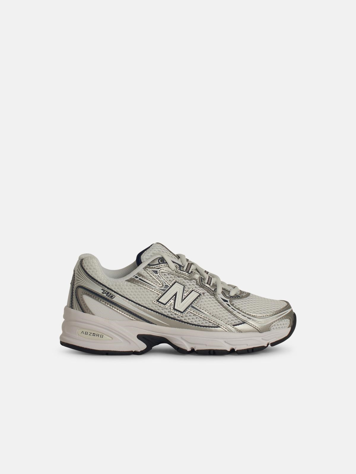 '740' WHITE MESH SNEAKERS - 1