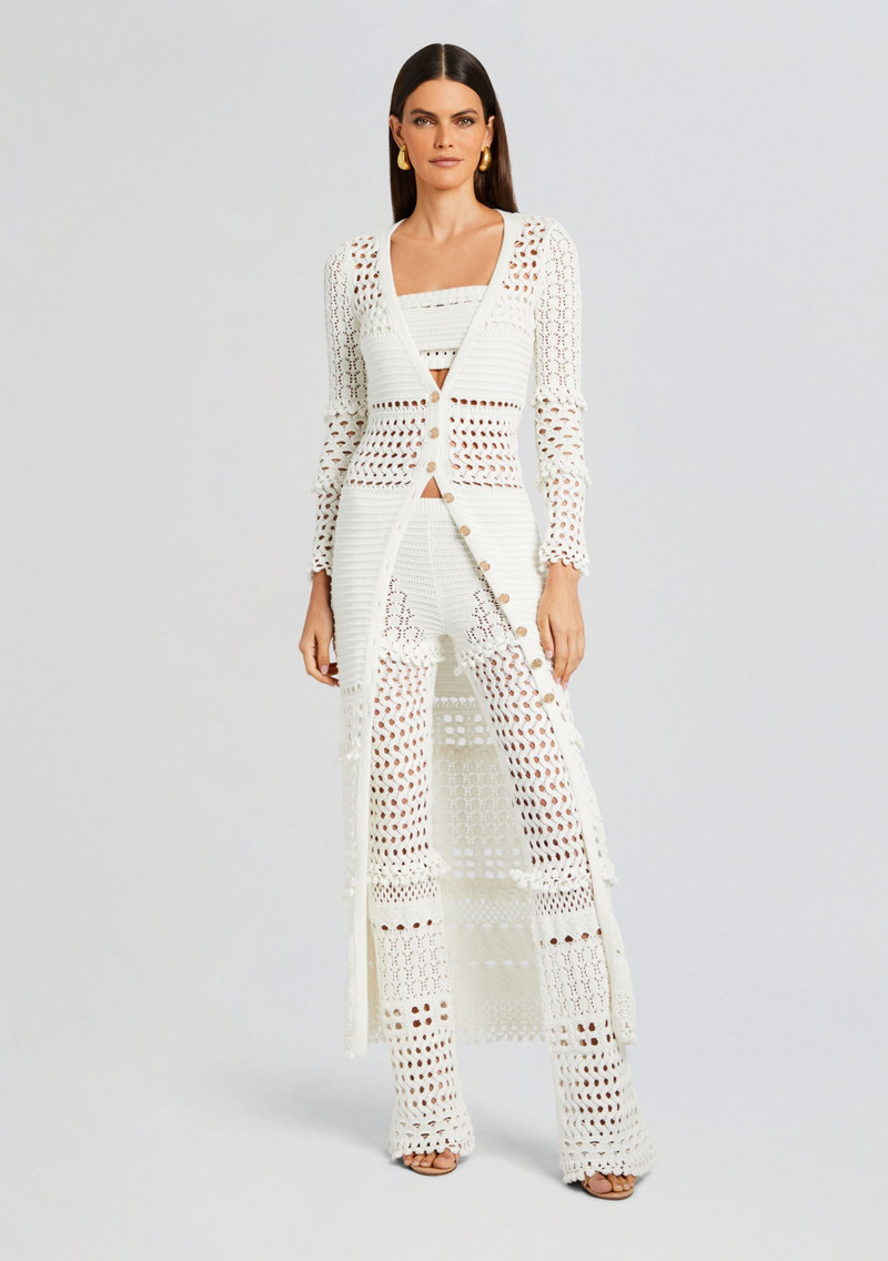 RETROFÊTE ALAIA KNIT CROCHET CARDIGAN outlook