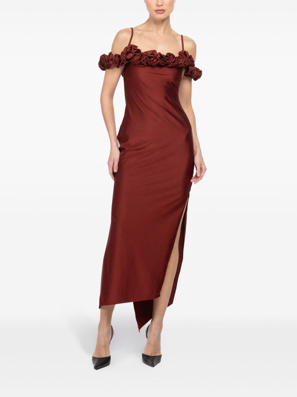 ruffled midi dress - 2