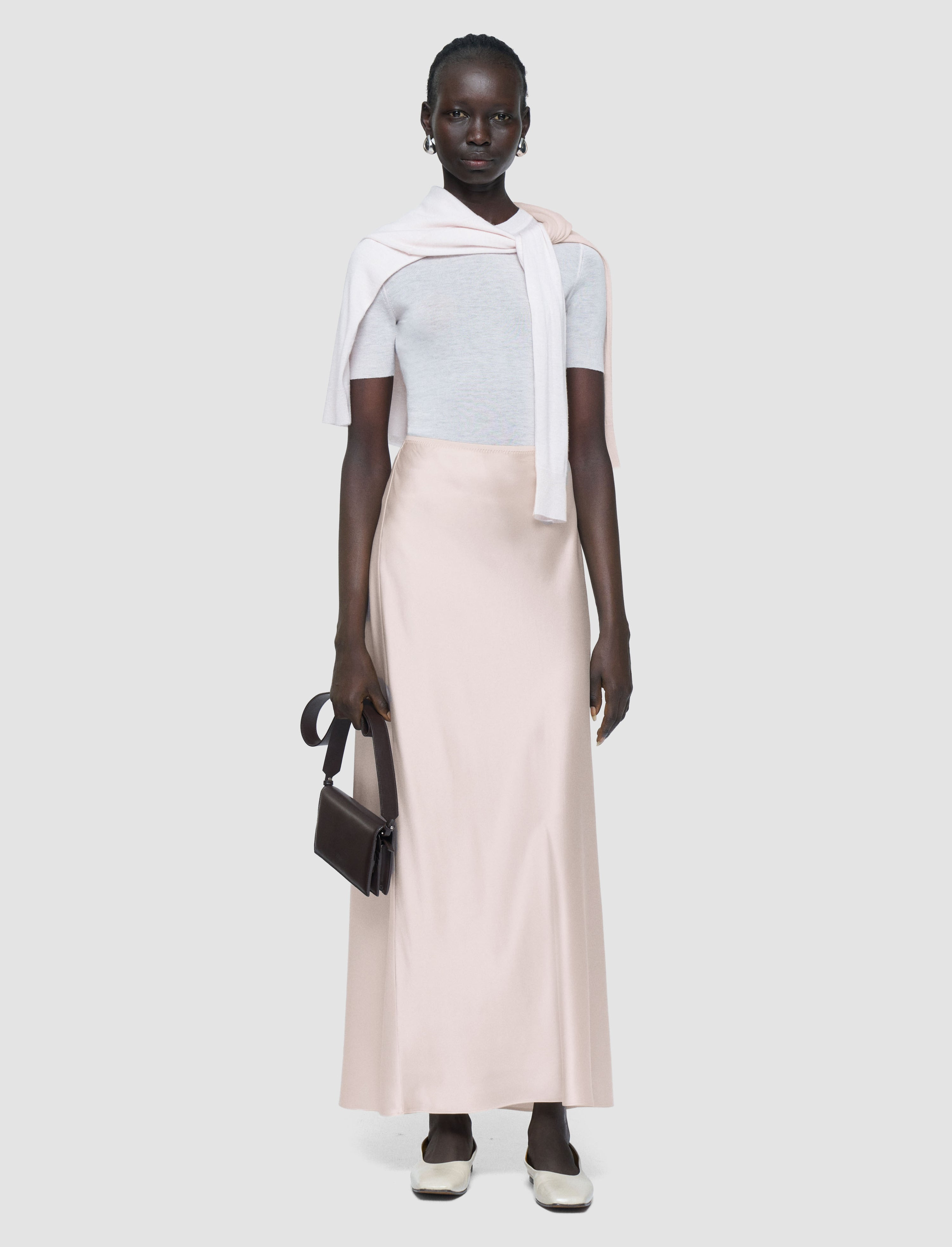 Isaak Long Silk Satin Skirt - 2