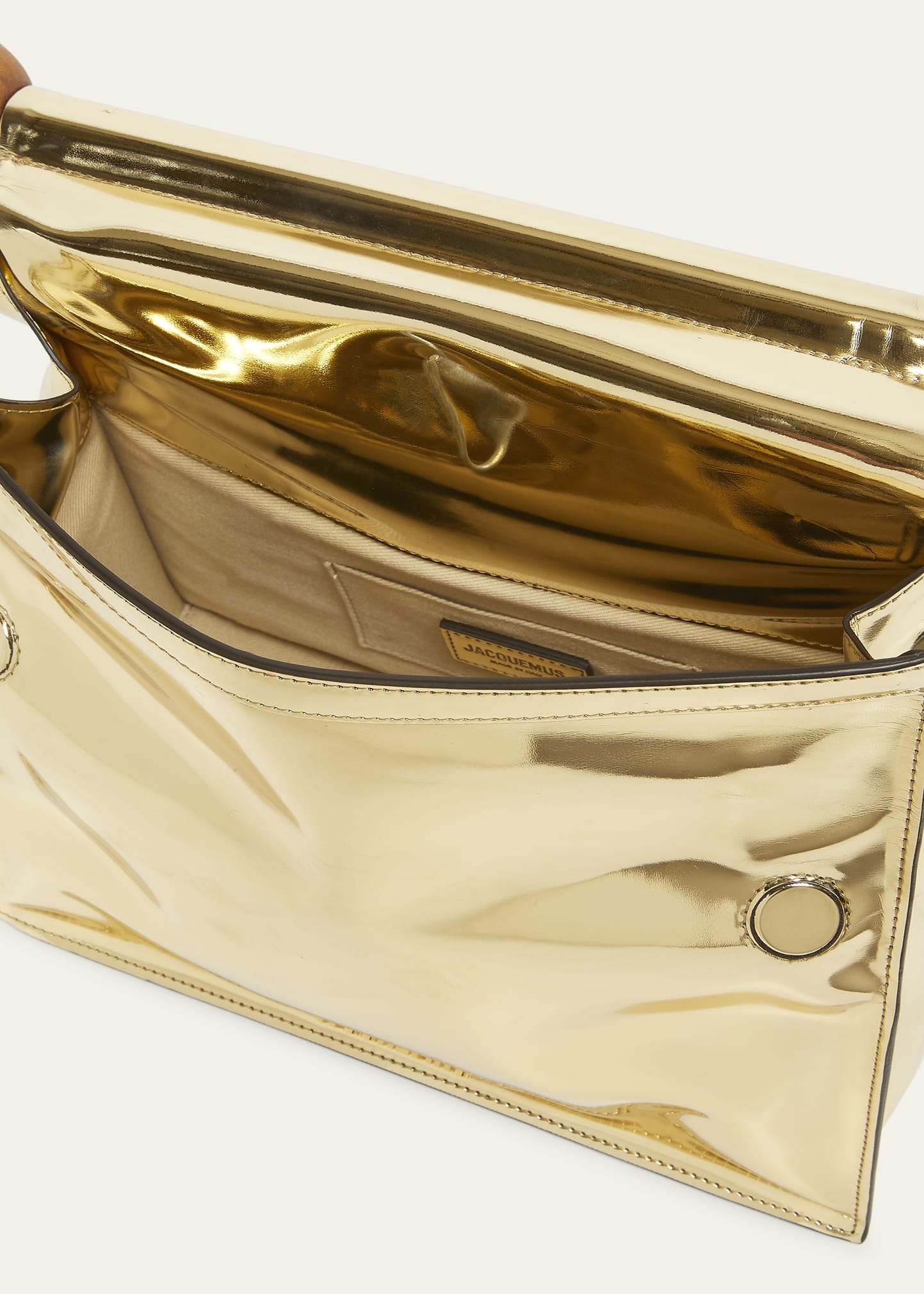 La Pochette Rond Metallic Clutch Bag - 4