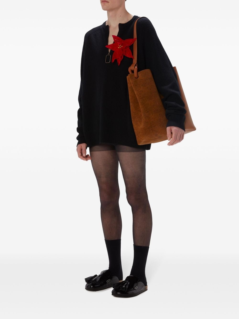 crew-neck raglan-sleeves jumper - 2