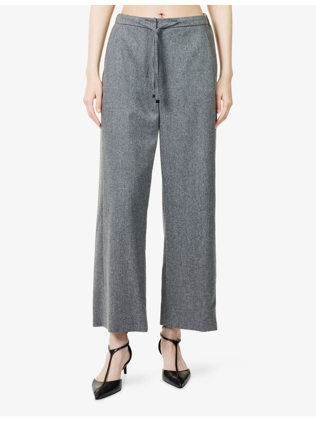 Floria Wide-Leg Stretch-Wool Trousers - 3