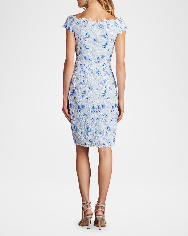 Off-Shoulder Floral Lace Dress 3