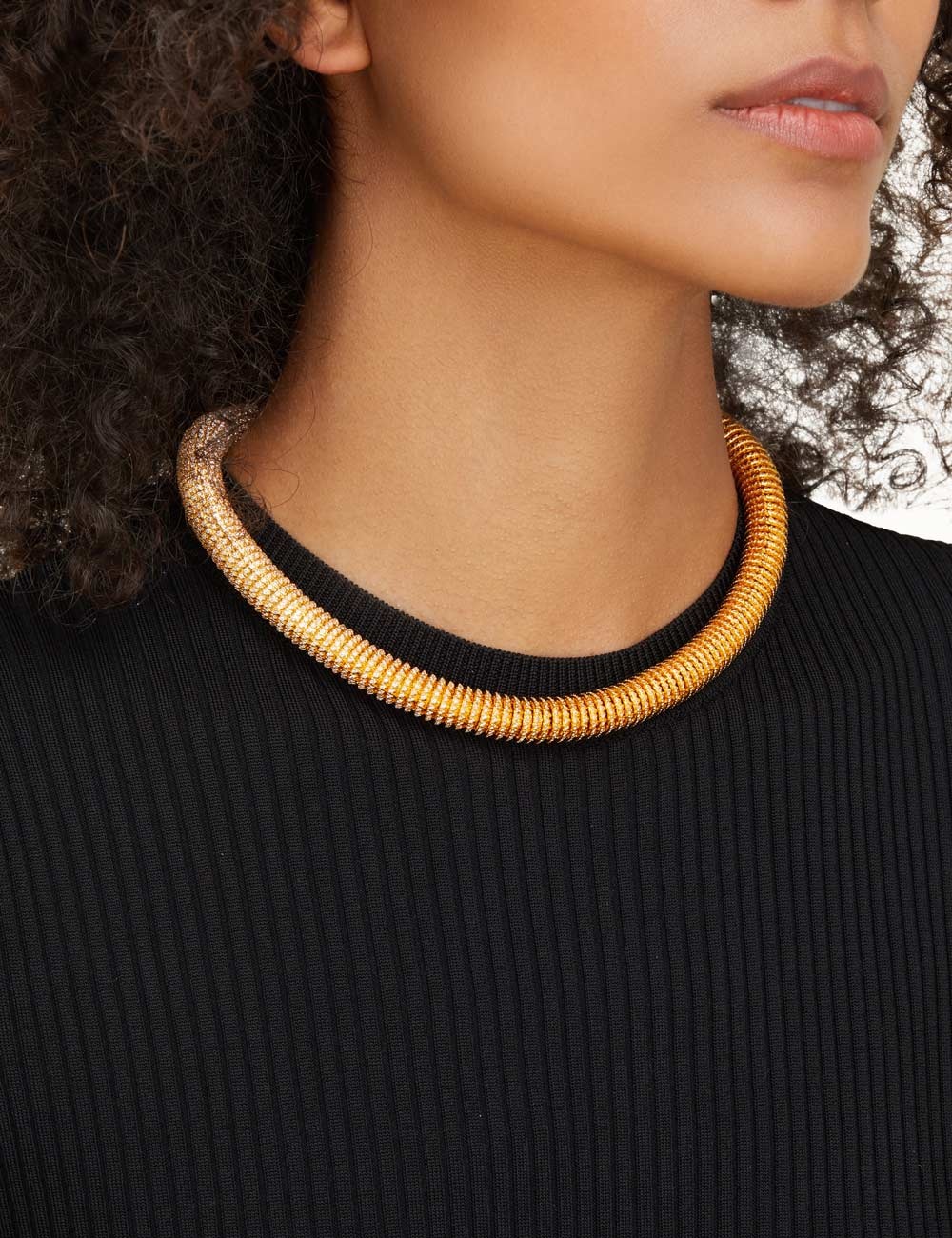 CONE PAVE NECKLACE - 2