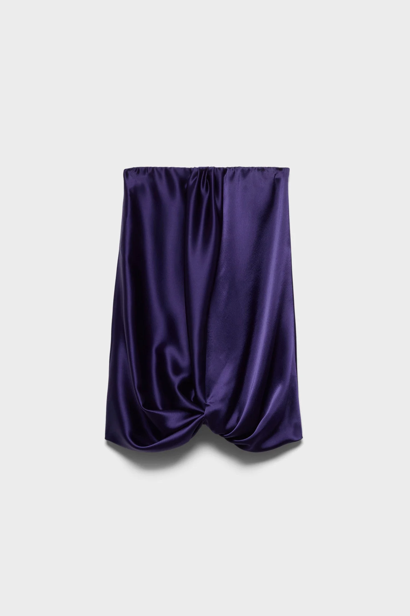 CINCH HEM MINI DRESS in Satin - 1