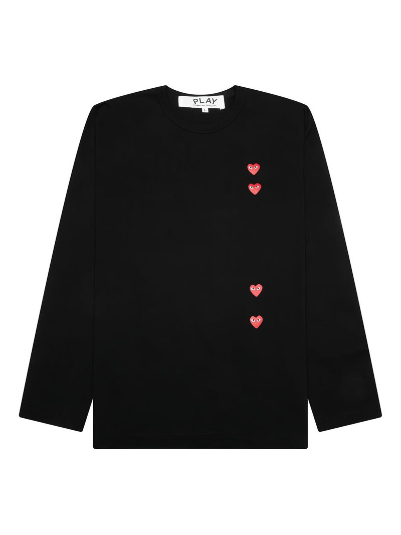 heart-print cotton T-shirt 1