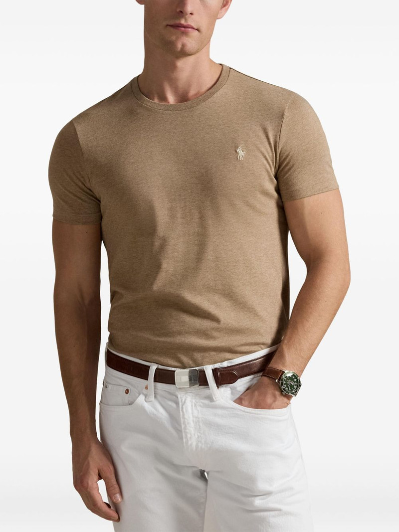 logo-embroidered cotton T-shirt 3