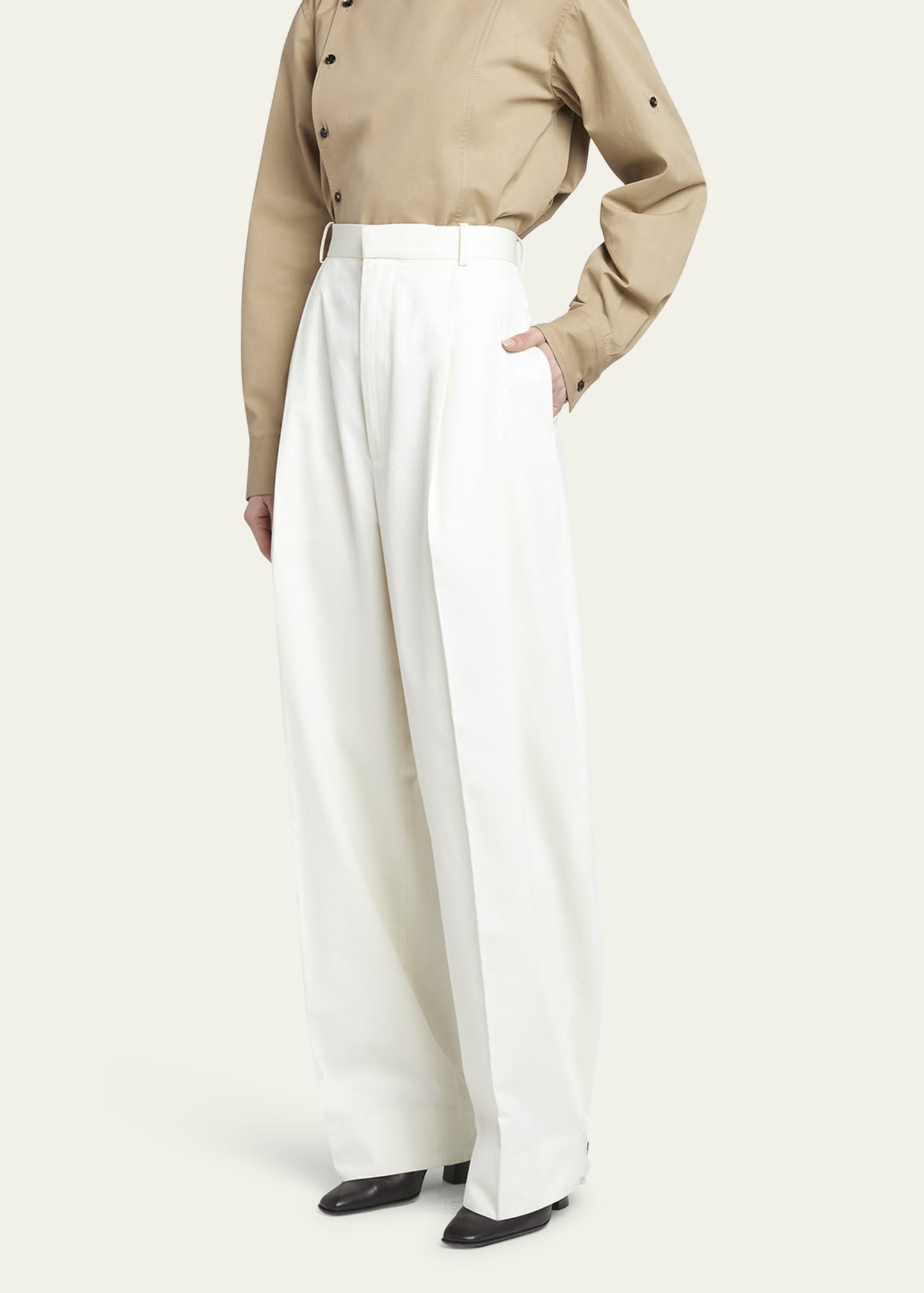 Light Cotton Twill Trousers - 4