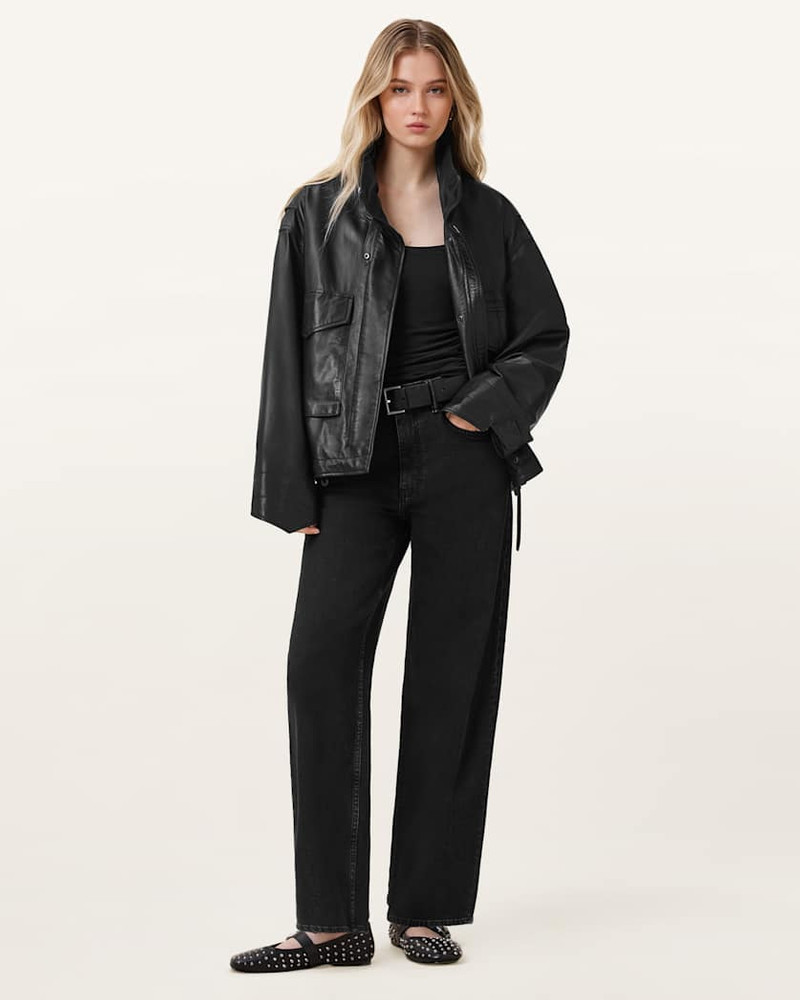 ALLSAINTS SADIE BARREL LEG DENIM JEANS outlook