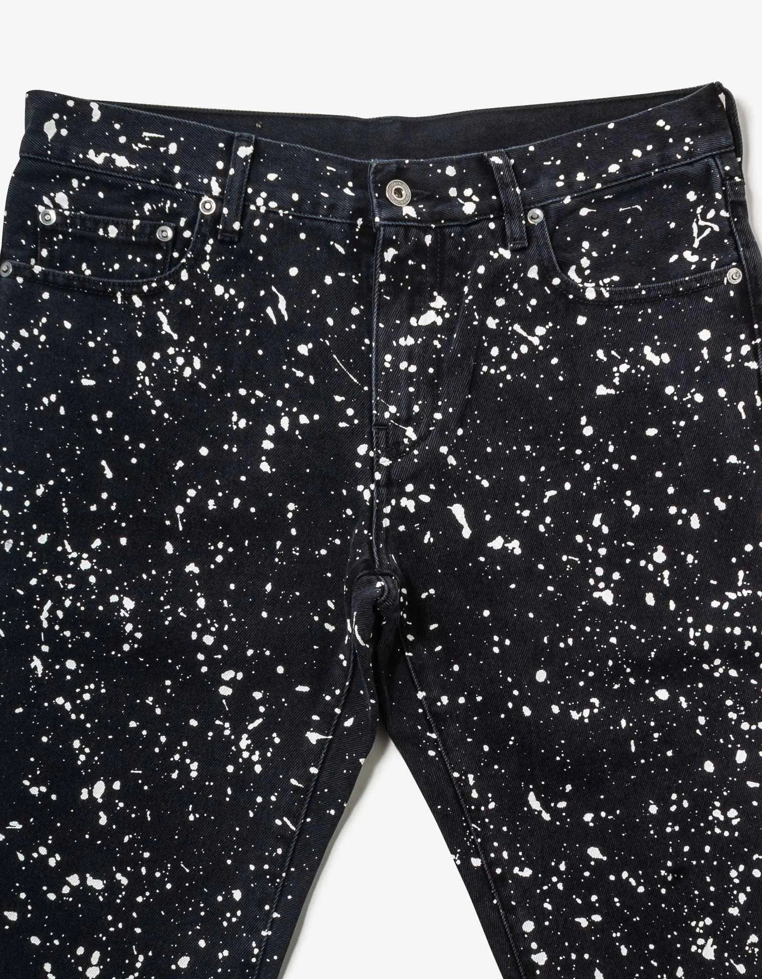 Off-White Black Diag Outline Paint Skinny Jeans - 4