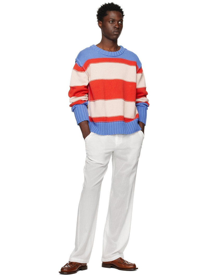 EDWARD CUMING White Zip Trousers outlook