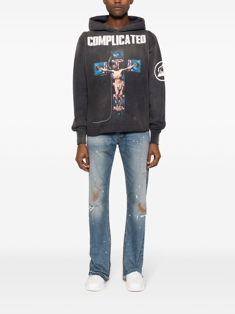 SAINT M×××××× Complicated cotton hoodie outlook