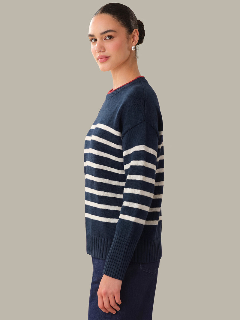 525 america Sterling: Stripe Crewneck Sweater outlook