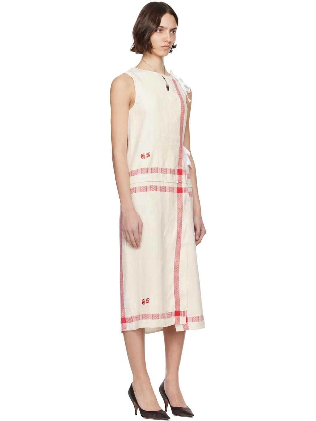 Kitchen Towel Wrap Midi Dress - 2