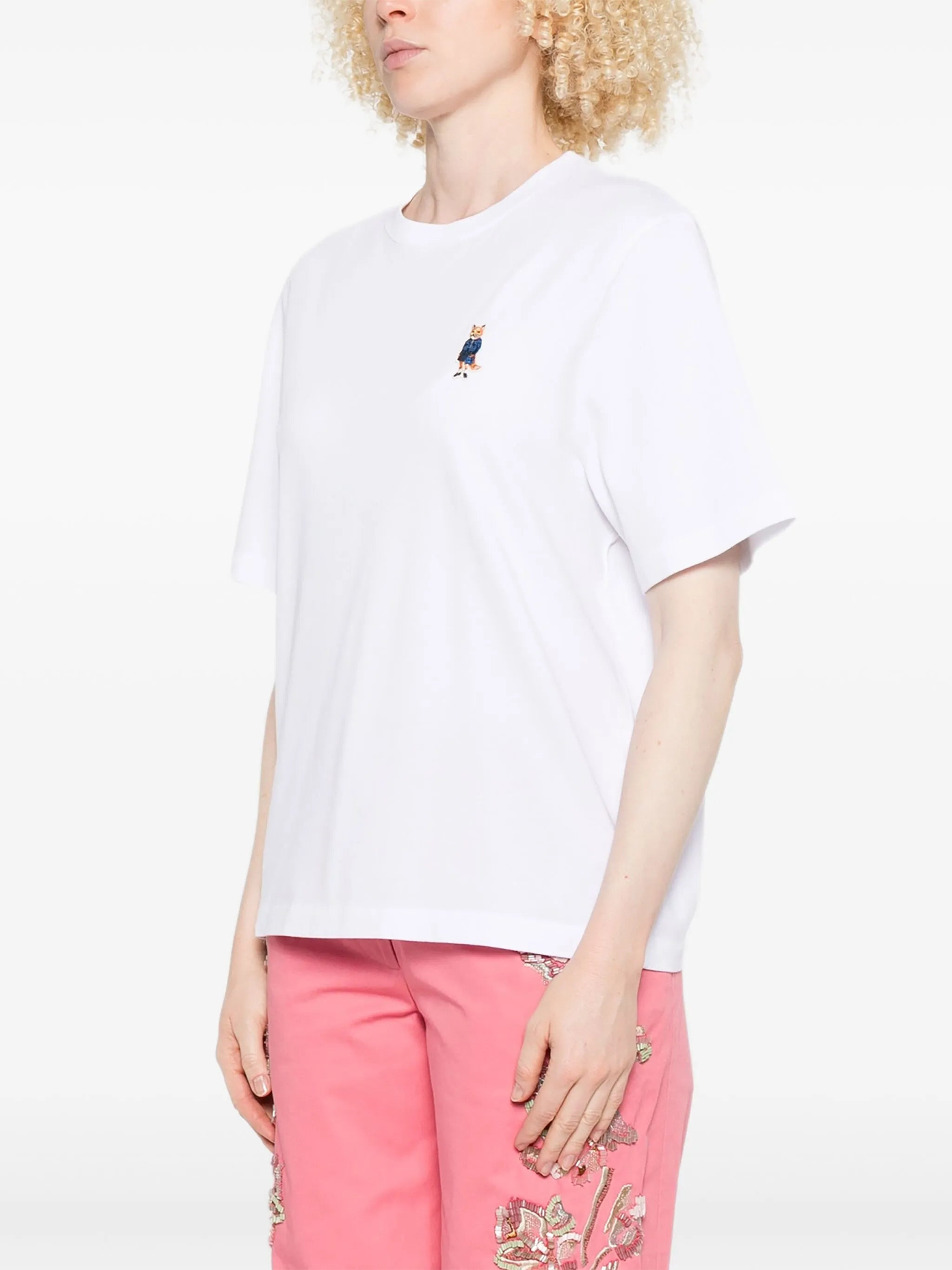 Maison Kitsuné Dressed Fox Embroidered T-shirt - 5
