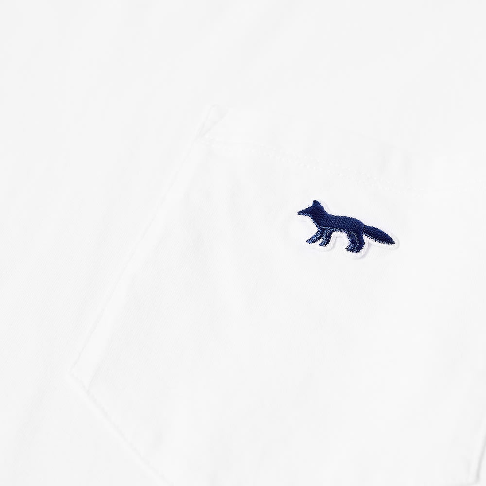 Maison Kitsuné Navy Fox Patch Classic Pocket Tee - 2