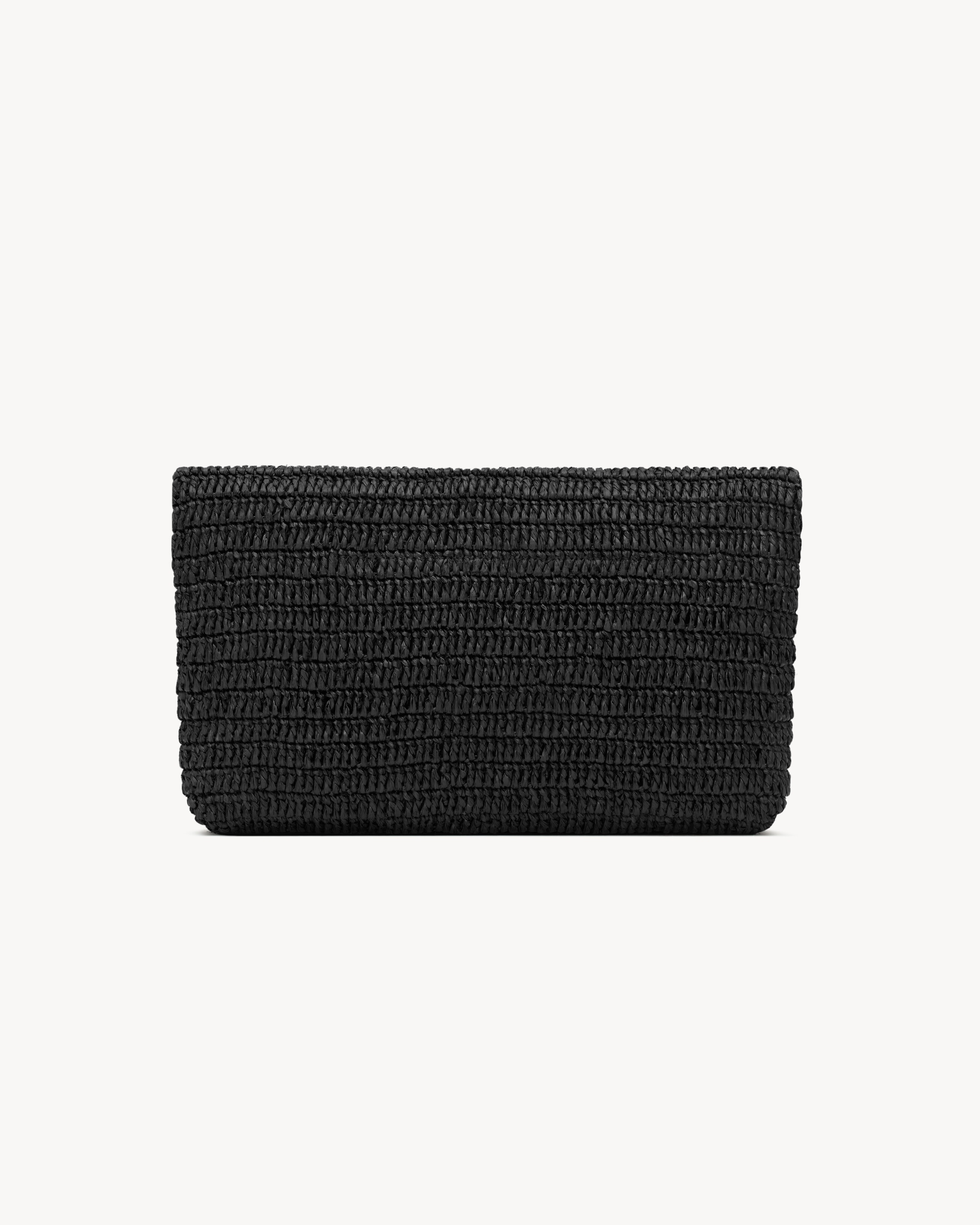 CASSANDRE LARGE ENVELOPE POUCH IN RAFFIA - 2