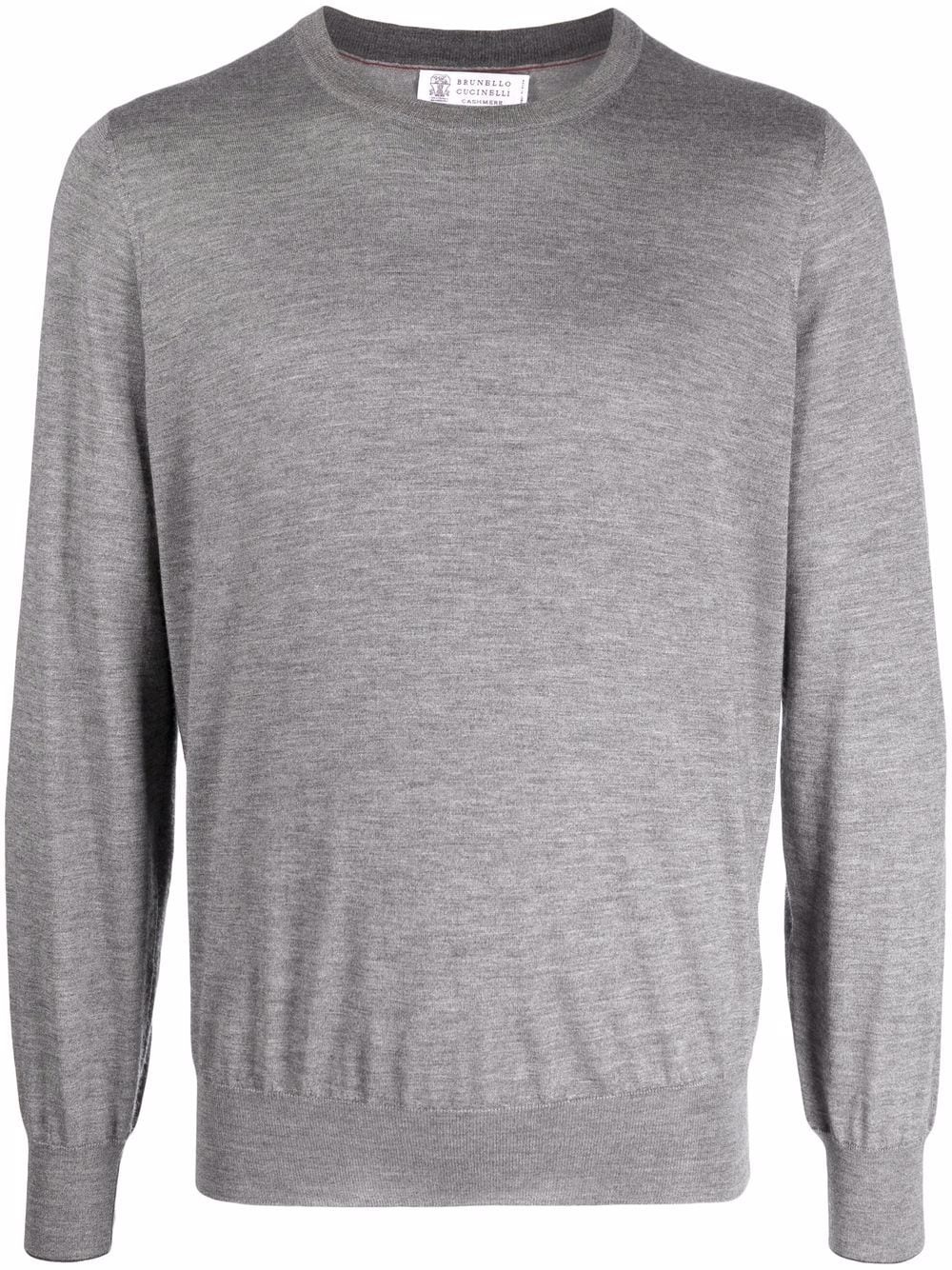 long-sleeve cashmere jumper - 1