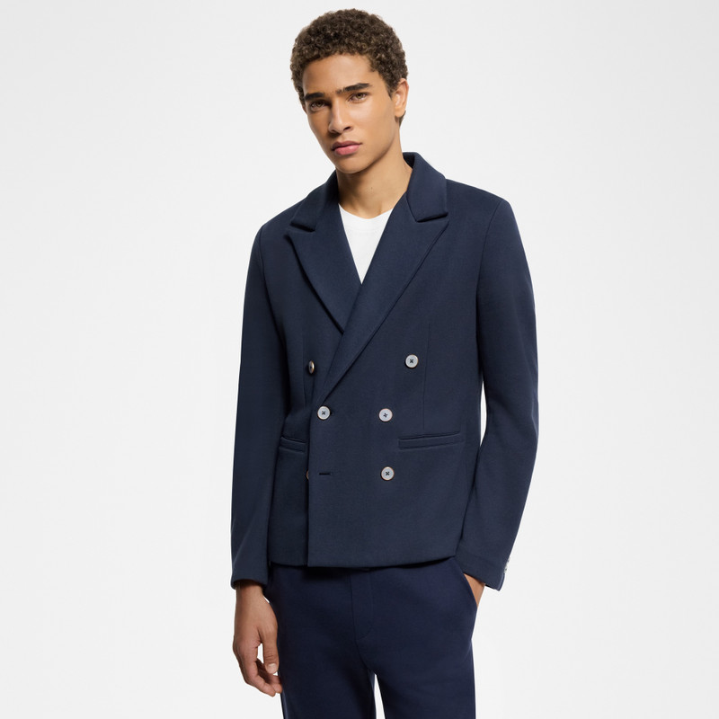 Double-Breasted Cotton And Cashmere Jersey Jacket 2