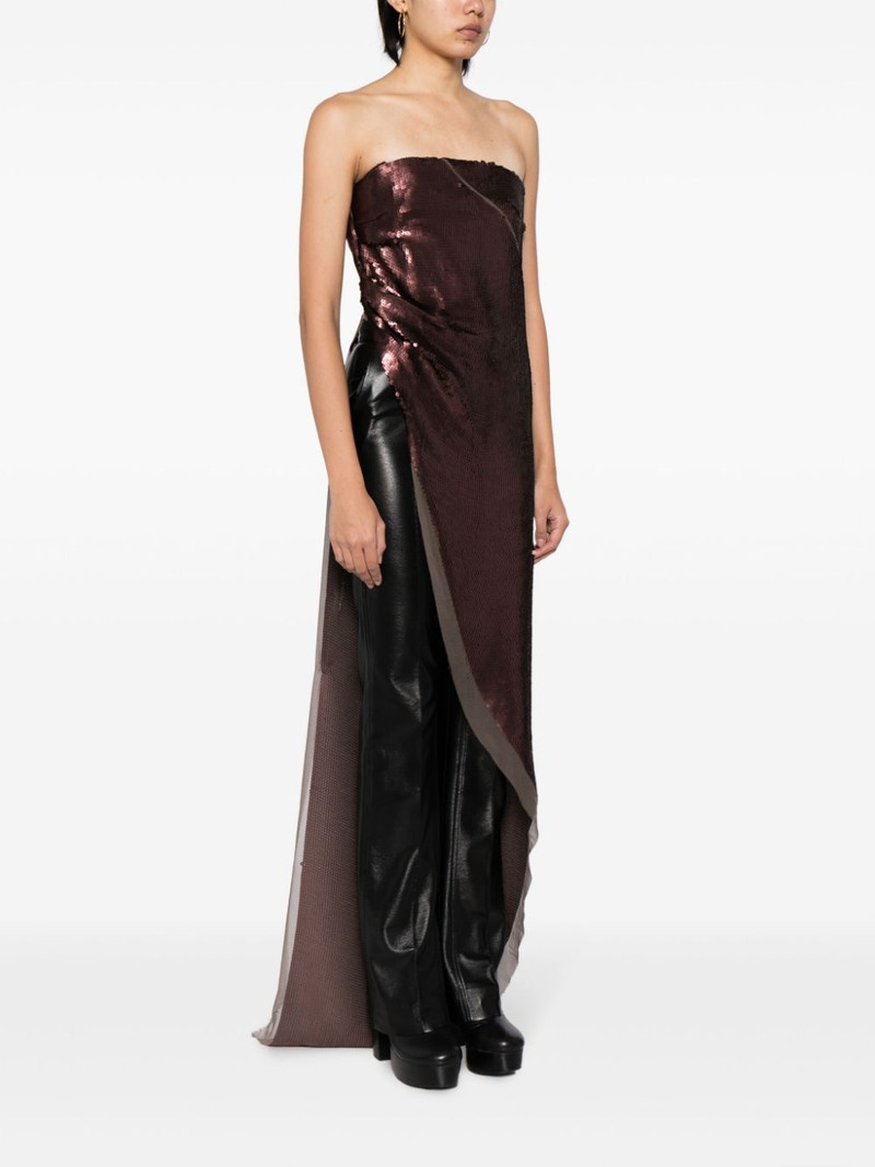 Luxor 비대칭 sequinned 정상 3