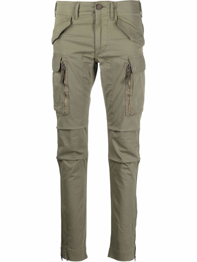 skinny-cut cargo trousers 1
