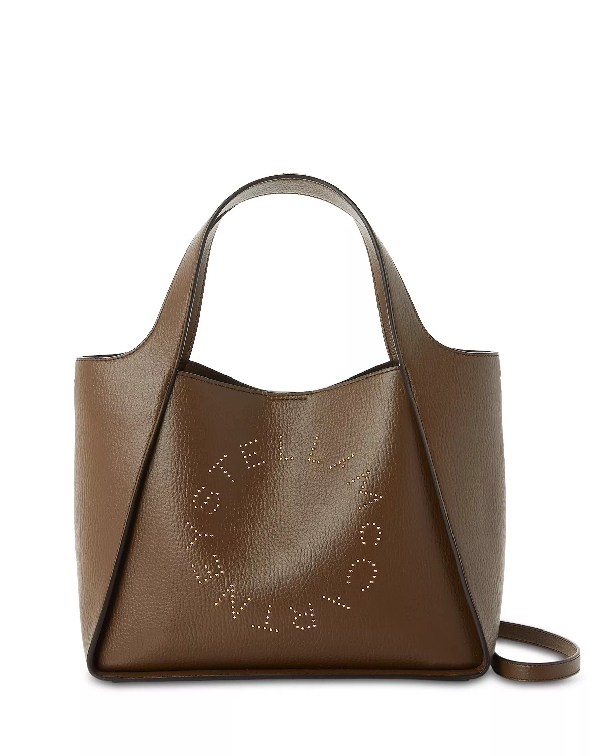 Studded Grainy Logo Tote - 1