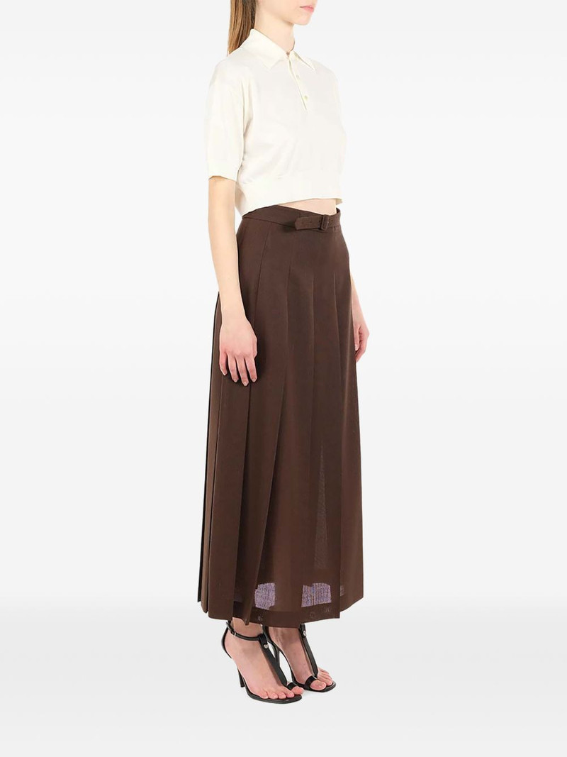 silk cropped polo shirt 3