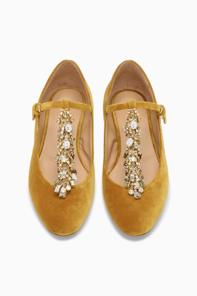 Bianca Crystal T–Strap Ballerina 4