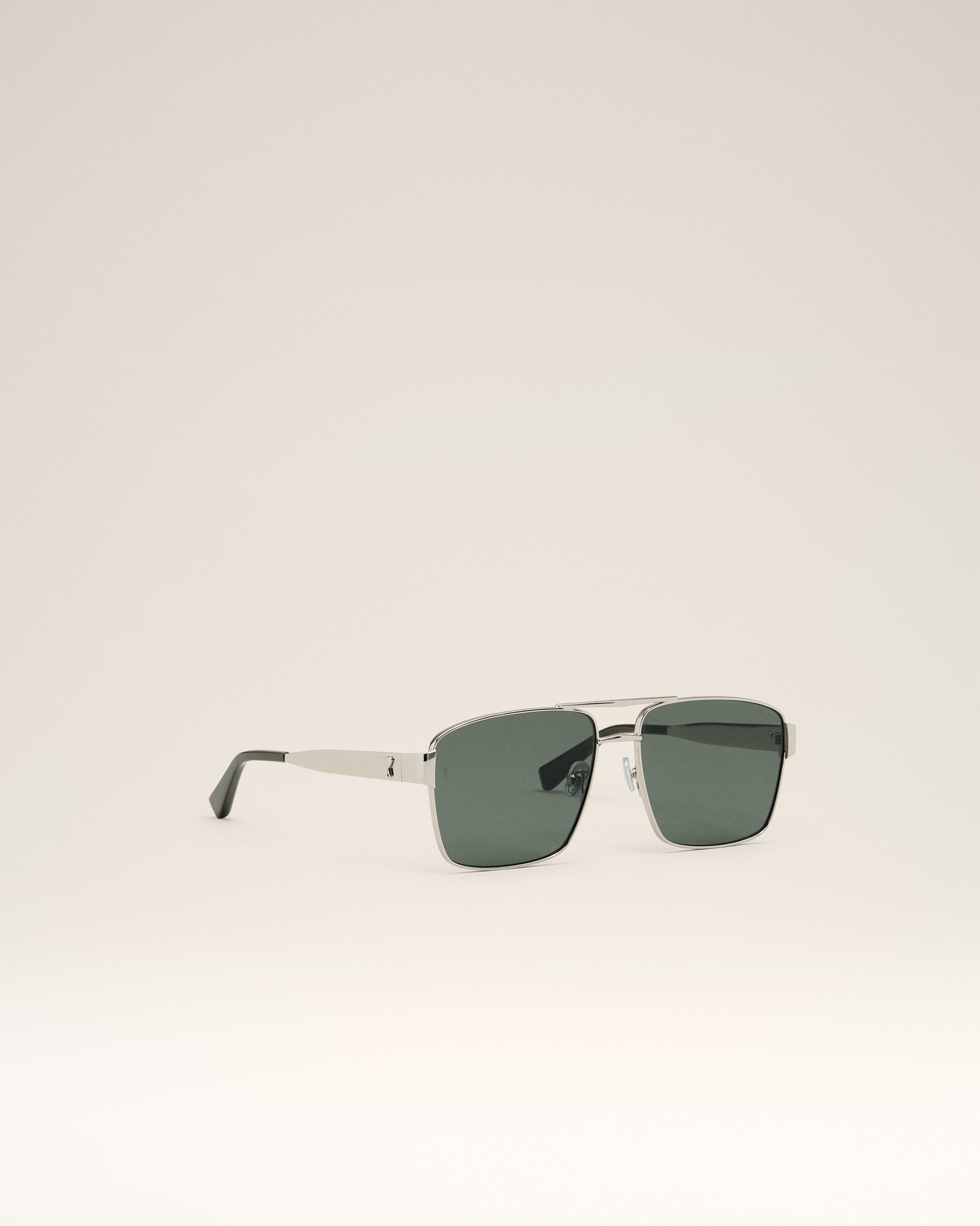 SILVER STAINLESS STEEL 75007 SUNGLASSES - 3