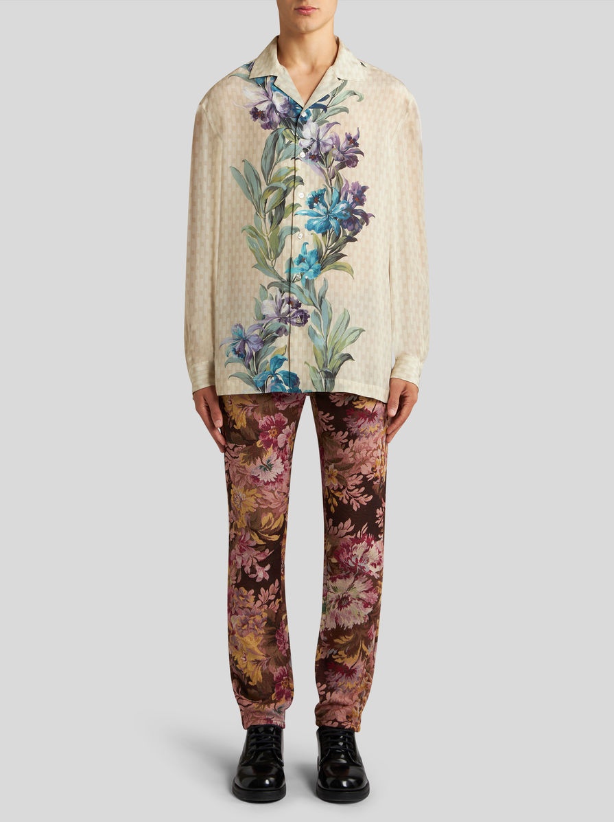 BOWLING SHIRT WITH PLACED PRINT - 4