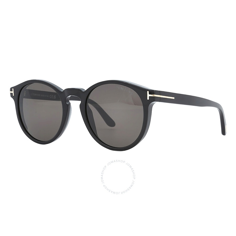 Tom Ford Ian Smoke Round Men's Sunglasses FT0591 01A 51 - 5