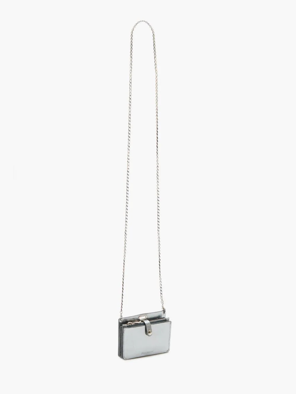 ACCORDION LEATHER CARD CASE WITH CHAIN STRAP - 2