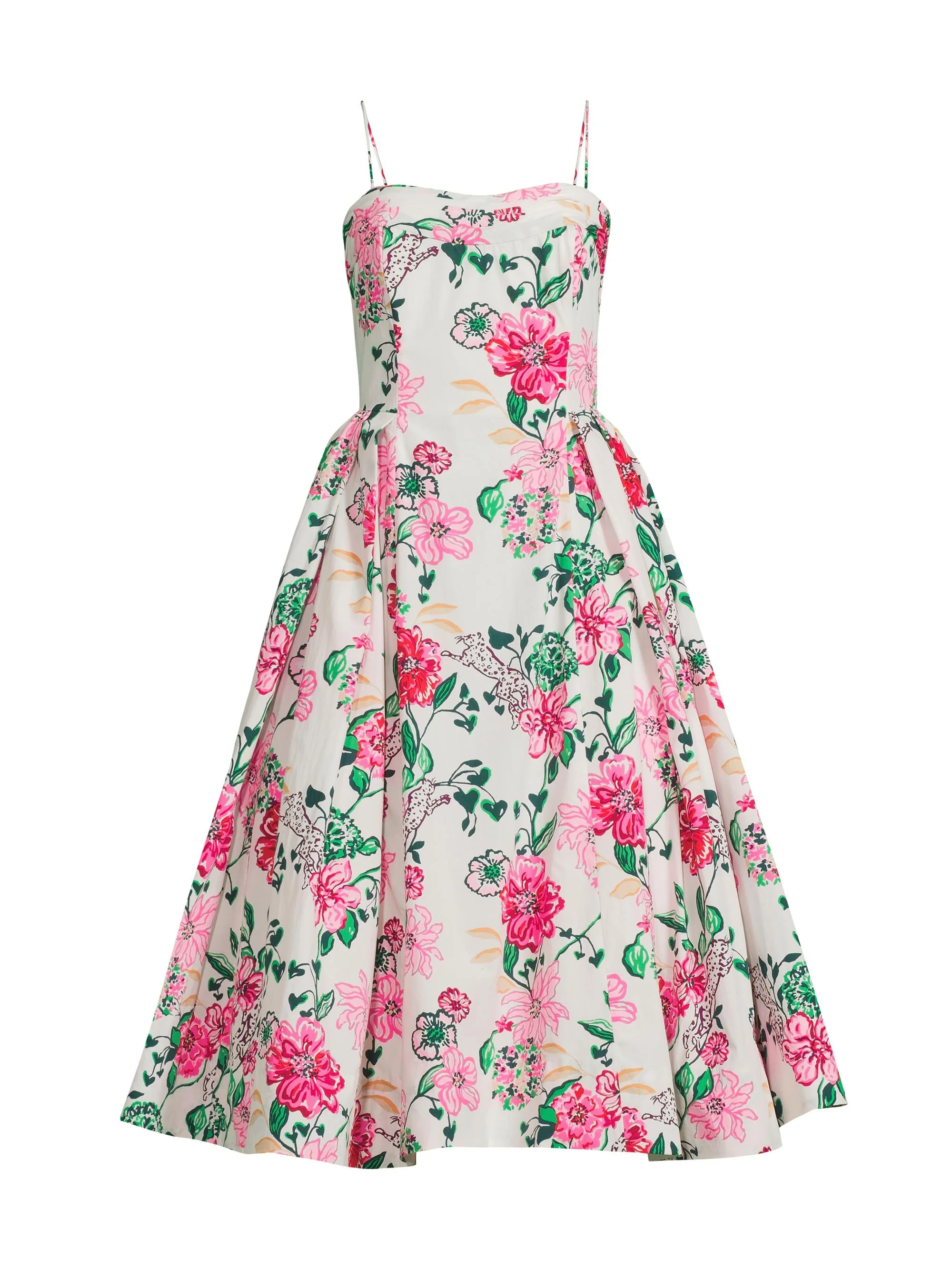 Women's Lillyanna Floral Fit-&-Flare Dress - Coconut - 1