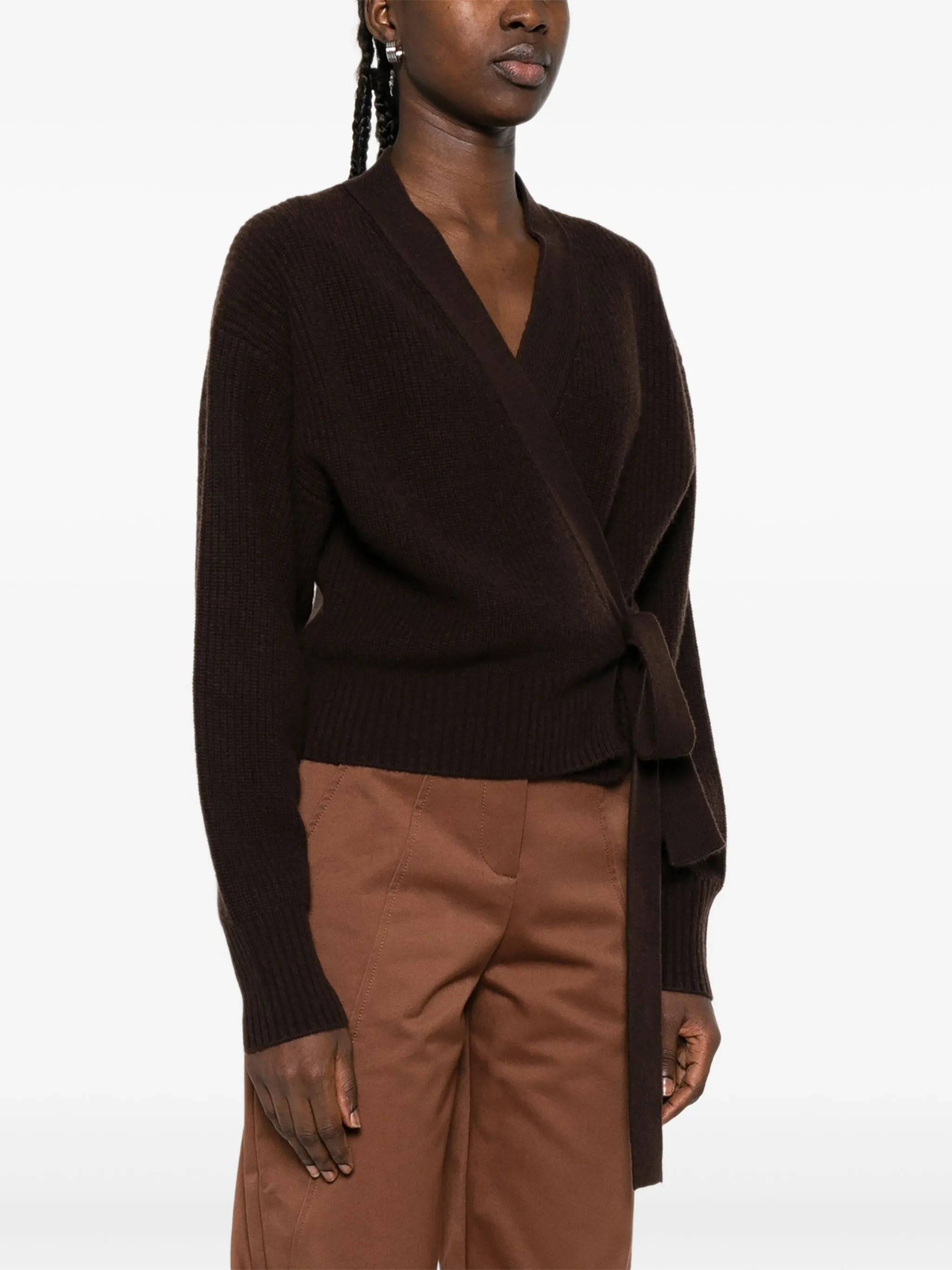 Allude Wrap-tie Cardigan - 5